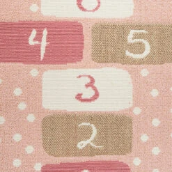 Tapis Marelle Rose 80x152 Cm Atmosphera -ATMOSPHERA Soldes Boutique tapis marelle rose 80x152 cm atmosphera 1 3