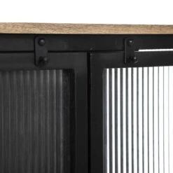 Vitrine 2 Portes Métal Et Verre Tibo Atmosphera -ATMOSPHERA Soldes Boutique vitrine 2 portes metal et verre tibo atmosphera 4