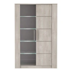 Demeyere Vitrine LED 2 Portes CANNES Chêne Champagne/béton Clair 9 Demeyere Vitrine LED 2 Portes CANNES Chêne Champagne/béton Clair -ATMOSPHERA Soldes Boutique vitrine led 2 portes cannes chene champagne beton clair 2