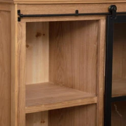 Vitrine Porte Coulissante Danik 2 Tiroirs Atmosphera 13 Vitrine Porte Coulissante Danik 2 Tiroirs Atmosphera -ATMOSPHERA Soldes Boutique vitrine porte coulissante danik 2 tiroirs atmosphera 5