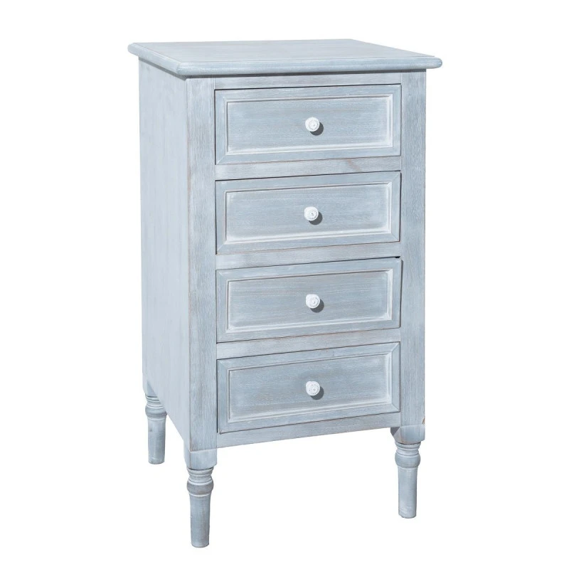 Devant -ATMOSPHERA Soldes Boutique chiffonnier 4 tiroirs tasha gris